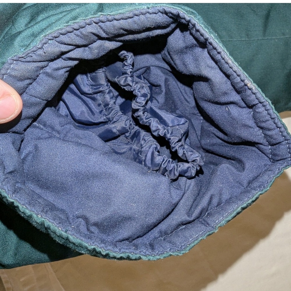 Vintage Mulberry Street Green Down Puffer Long Winter Coat Jacket Women's M - Picture 12 of 15